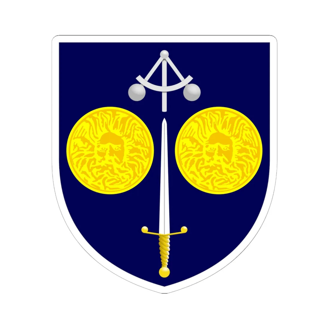 University of Bath arms (United Kingdom) (Coat of Arms) STICKER Vinyl Kiss-Cut Decal 6 Inch White - The Sticker Space