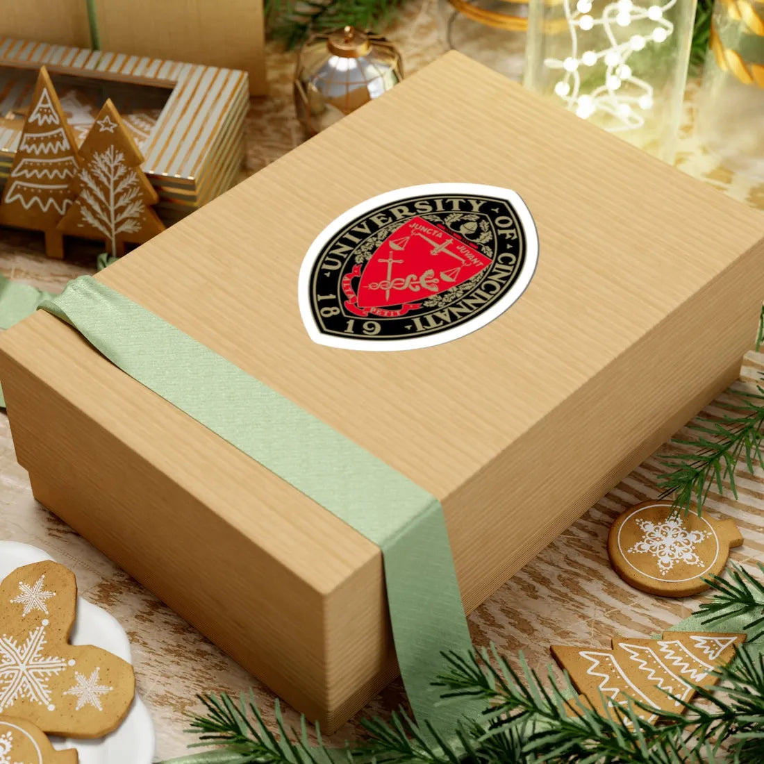 University of Cincinnati seal (United States) (Coat of Arms) STICKER Vinyl Kiss-Cut Decal - The Sticker Space