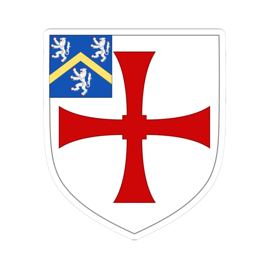 University of Durham arms (England) (Coat of Arms) STICKER Vinyl Kiss-Cut Decal 3 Inch White - The Sticker Space