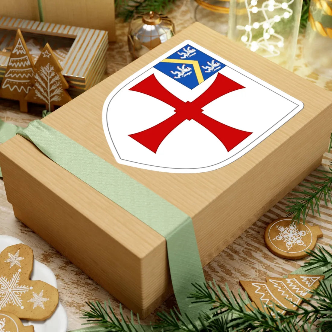 University of Durham arms (England) (Coat of Arms) STICKER Vinyl Kiss-Cut Decal - The Sticker Space