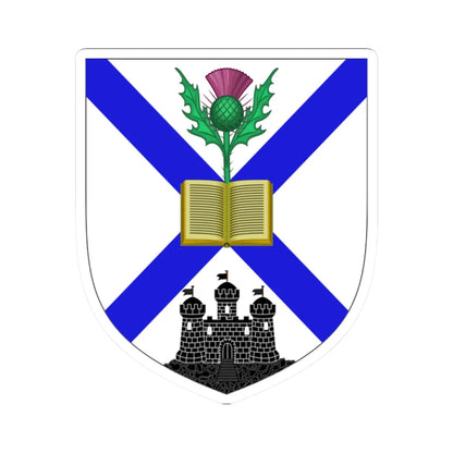 University of Edinburgh arms (Scotland) (Coat of Arms) STICKER Vinyl Kiss-Cut Decal 2 Inch White - The Sticker Space