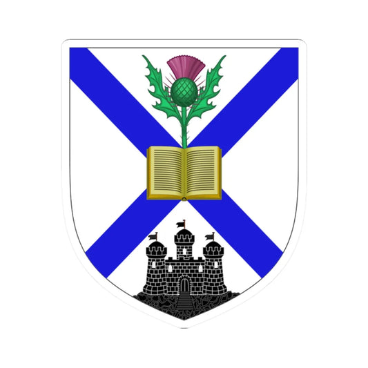 University of Edinburgh arms (Scotland) (Coat of Arms) STICKER Vinyl Kiss-Cut Decal 2 Inch White - The Sticker Space