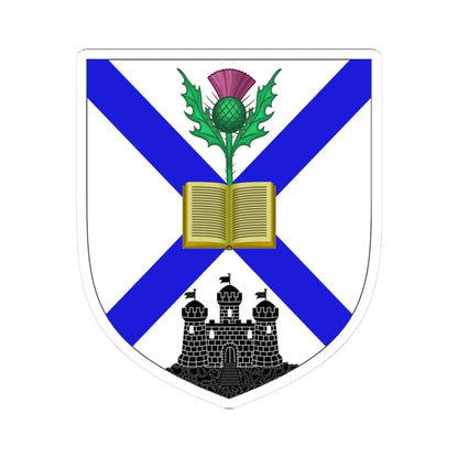 University of Edinburgh arms (Scotland) (Coat of Arms) STICKER Vinyl Kiss-Cut Decal 3 Inch White - The Sticker Space