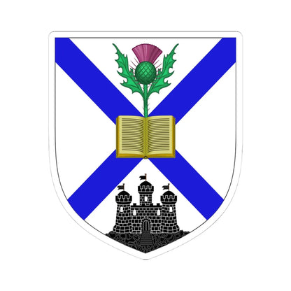 University of Edinburgh arms (Scotland) (Coat of Arms) STICKER Vinyl Kiss-Cut Decal 4 Inch White - The Sticker Space