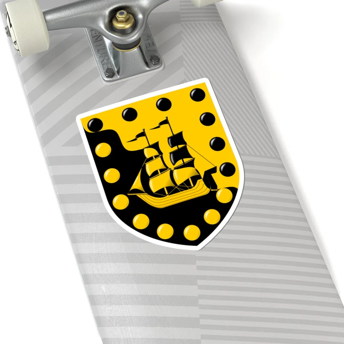 University of Falmouth arms (United Kingdom) (Coat of Arms) STICKER Vinyl Kiss-Cut Decal - The Sticker Space