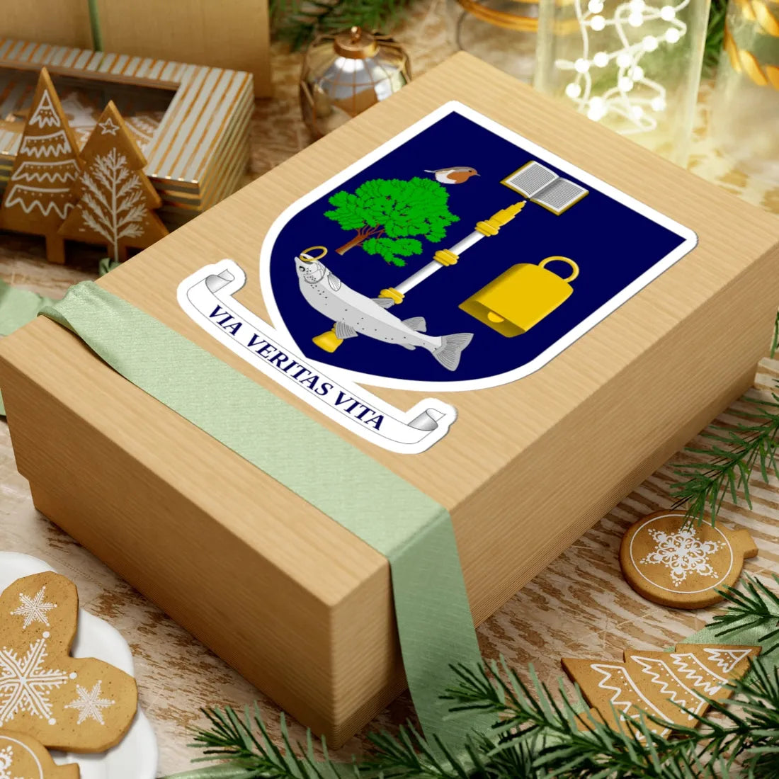 University of Glasgow arms (Scotland) (Coat of Arms) STICKER Vinyl Kiss-Cut Decal - The Sticker Space