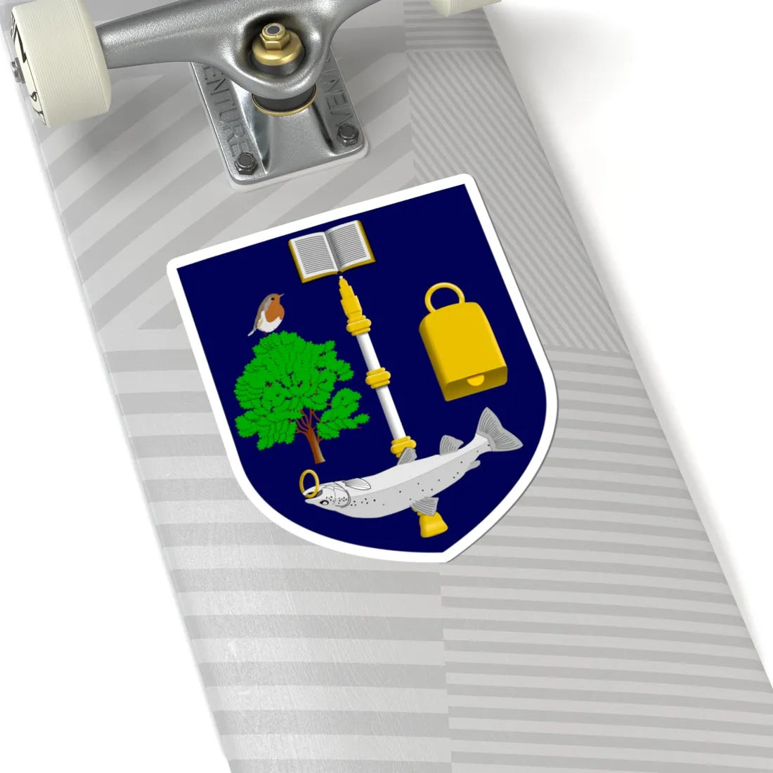 University of Glasgow shield (Scotland) (Coat of Arms) STICKER Vinyl Kiss-Cut Decal - The Sticker Space