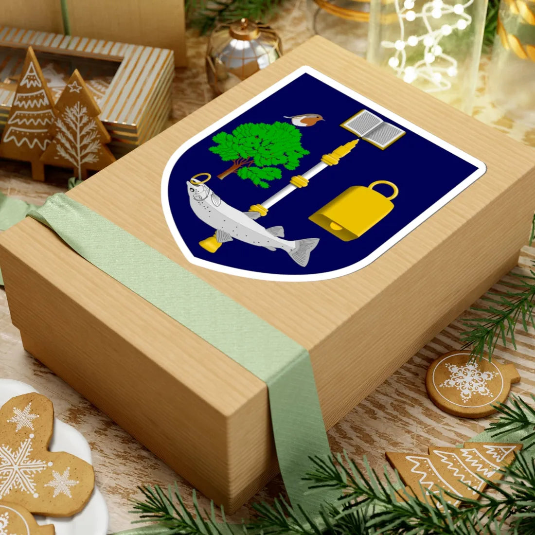 University of Glasgow shield (Scotland) (Coat of Arms) STICKER Vinyl Kiss-Cut Decal - The Sticker Space