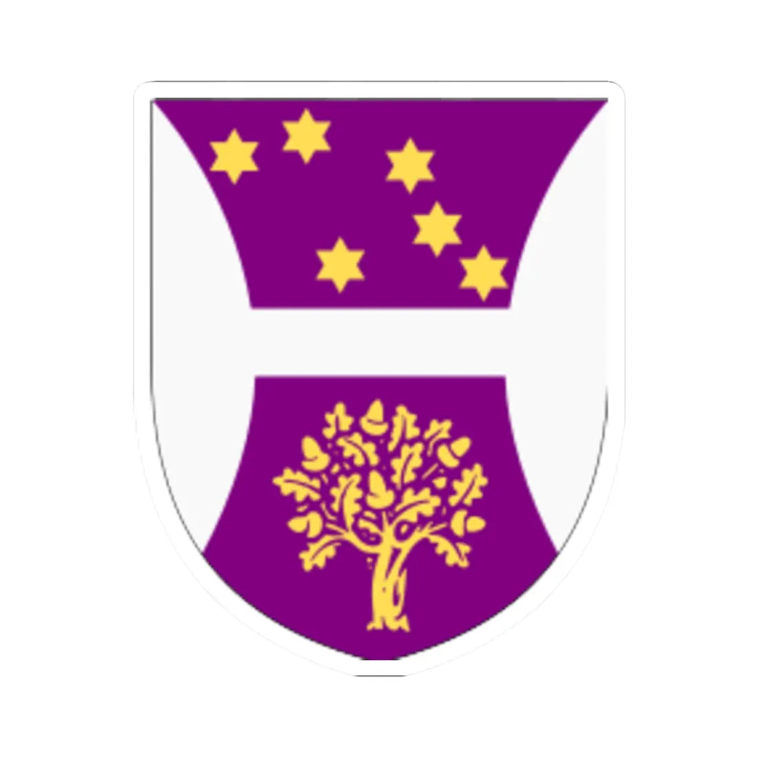 University of Hertfordshire arms (United Kingdom) (Coat of Arms) STICKER Vinyl Kiss-Cut Decal 2 Inch White - The Sticker Space