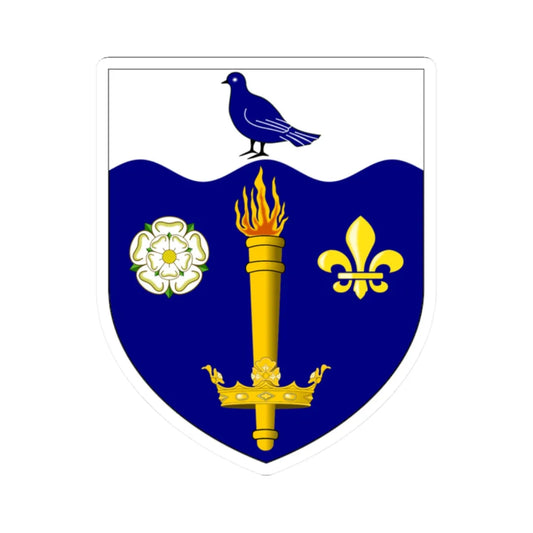 University of Hull arms (United Kingdom) (Coat of Arms) STICKER Vinyl Kiss-Cut Decal 2 Inch White - The Sticker Space