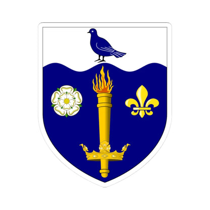 University of Hull arms (United Kingdom) (Coat of Arms) STICKER Vinyl Kiss-Cut Decal 3 Inch White - The Sticker Space