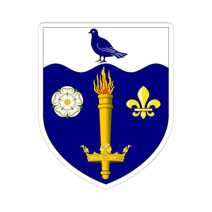 University of Hull arms (United Kingdom) (Coat of Arms) STICKER Vinyl Kiss-Cut Decal 6 Inch White - The Sticker Space