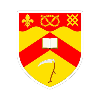 University of Keele arms (United Kingdom) (Coat of Arms) STICKER Vinyl Kiss-Cut Decal 6 Inch White - The Sticker Space