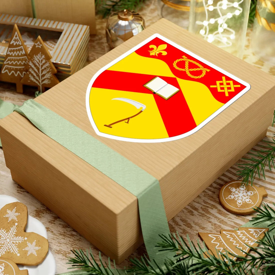 University of Keele arms (United Kingdom) (Coat of Arms) STICKER Vinyl Kiss-Cut Decal - The Sticker Space