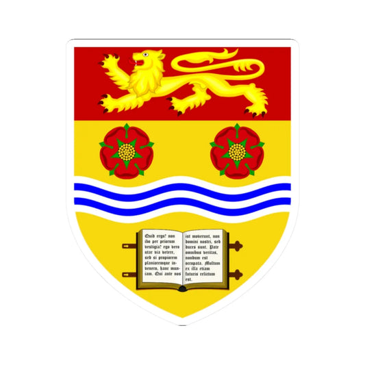 University of Lancaster shield (United Kingdom) (Coat of Arms) STICKER Vinyl Kiss-Cut Decal 2 Inch White - The Sticker Space