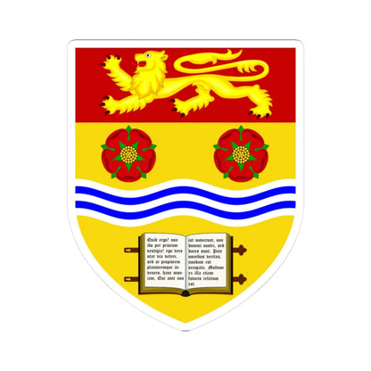 University of Lancaster shield (United Kingdom) (Coat of Arms) STICKER Vinyl Kiss-Cut Decal 3 Inch White - The Sticker Space