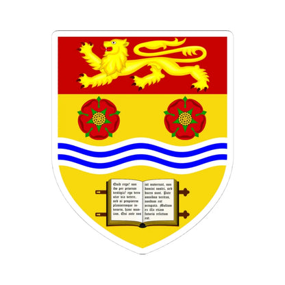 University of Lancaster shield (United Kingdom) (Coat of Arms) STICKER Vinyl Kiss-Cut Decal 4 Inch White - The Sticker Space