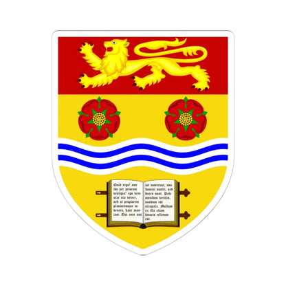 University of Lancaster shield (United Kingdom) (Coat of Arms) STICKER Vinyl Kiss-Cut Decal 6 Inch White - The Sticker Space