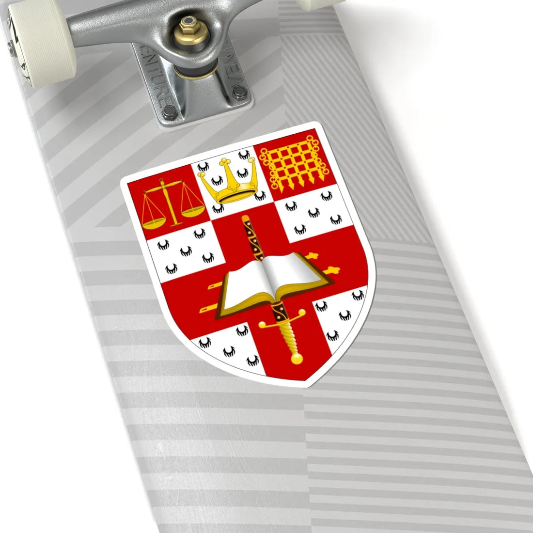 University of Law arms (United Kingdom) (Coat of Arms) STICKER Vinyl Kiss-Cut Decal - The Sticker Space