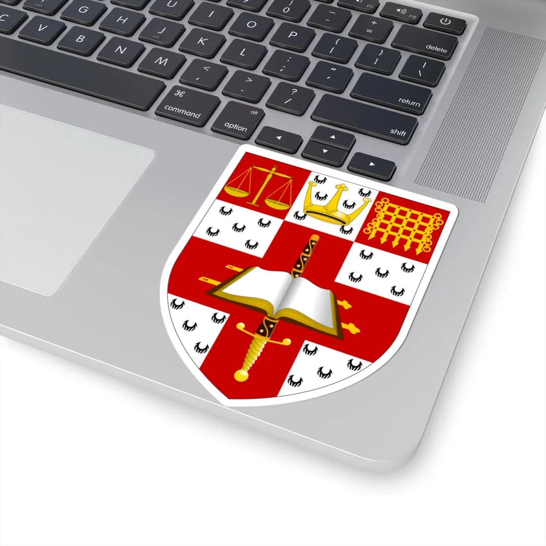 University of Law arms (United Kingdom) (Coat of Arms) STICKER Vinyl Kiss-Cut Decal - The Sticker Space