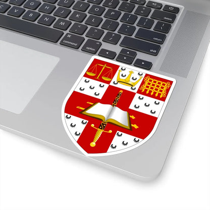 University of Law arms (United Kingdom) (Coat of Arms) STICKER Vinyl Kiss-Cut Decal - The Sticker Space