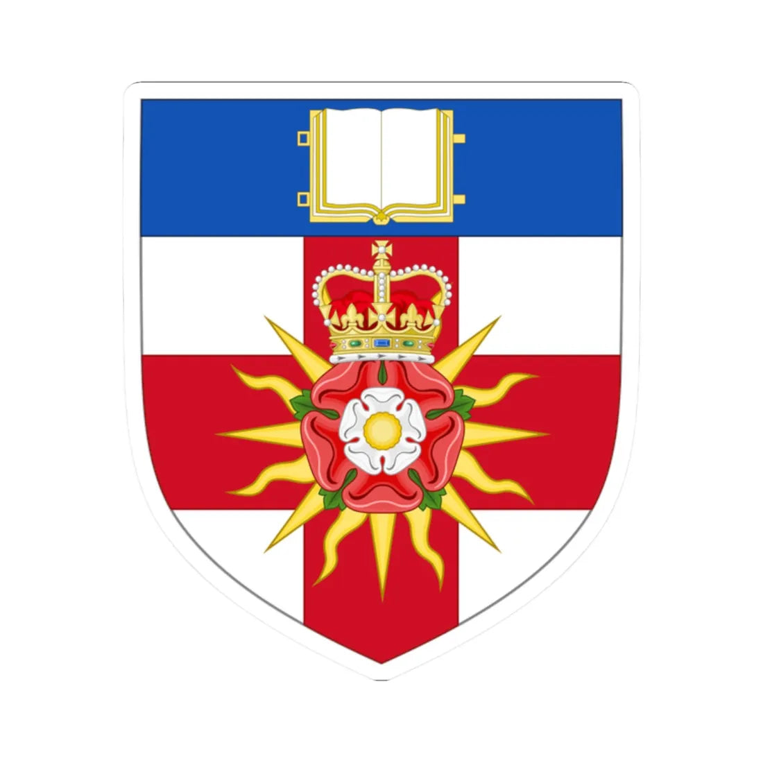 University of London arms (United Kingdom) (Coat of Arms) STICKER Vinyl Kiss-Cut Decal 2 Inch White - The Sticker Space
