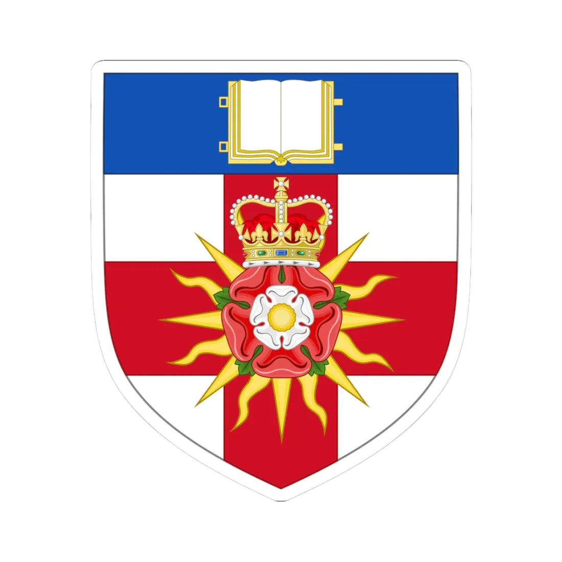 University of London arms (United Kingdom) (Coat of Arms) STICKER Vinyl Kiss-Cut Decal 3 Inch White - The Sticker Space