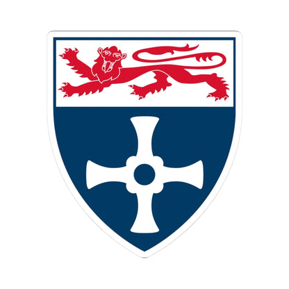 University of Newcastle Coat of Arms (United Kingdom) (Coat of Arms) STICKER Vinyl Kiss-Cut Decal 3 Inch White - The Sticker Space