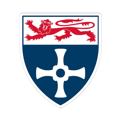 University of Newcastle Coat of Arms (United Kingdom) (Coat of Arms) STICKER Vinyl Kiss-Cut Decal 6 Inch White - The Sticker Space