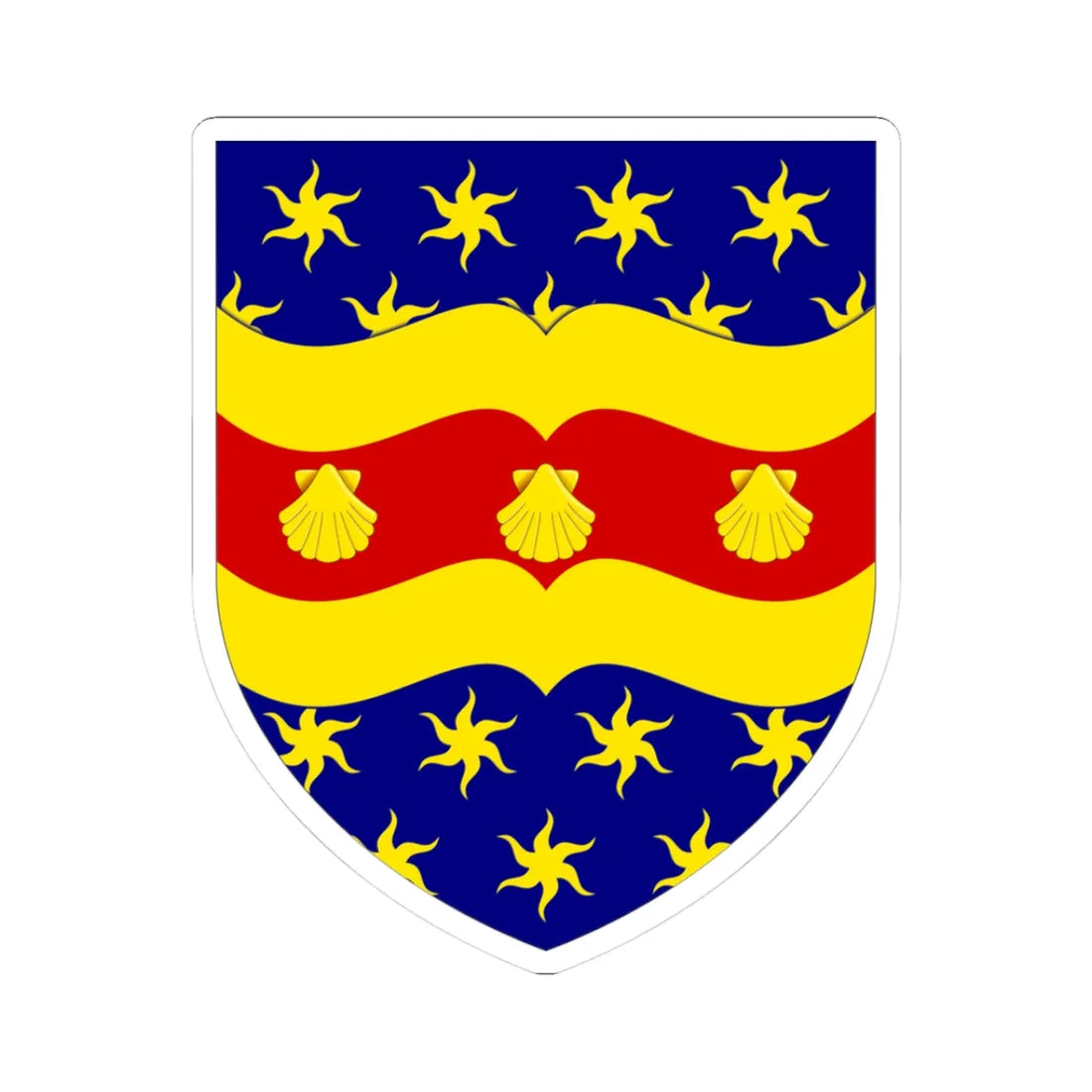 University of Plymouth arms (United Kingdom) (Coat of Arms) STICKER Vinyl Kiss-Cut Decal 3 Inch White - The Sticker Space