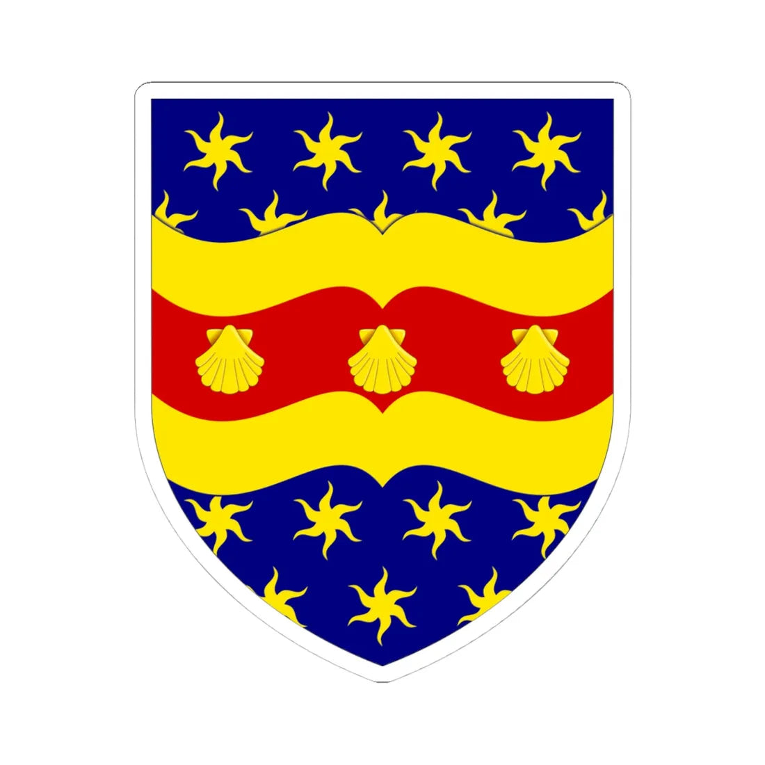 University of Plymouth arms (United Kingdom) (Coat of Arms) STICKER Vinyl Kiss-Cut Decal 4 Inch White - The Sticker Space