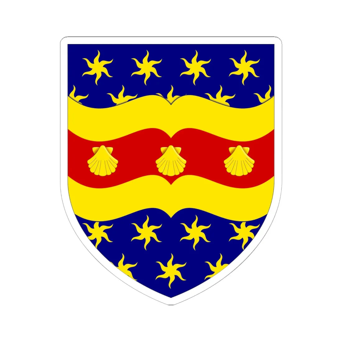 University of Plymouth arms (United Kingdom) (Coat of Arms) STICKER Vinyl Kiss-Cut Decal 6 Inch White - The Sticker Space