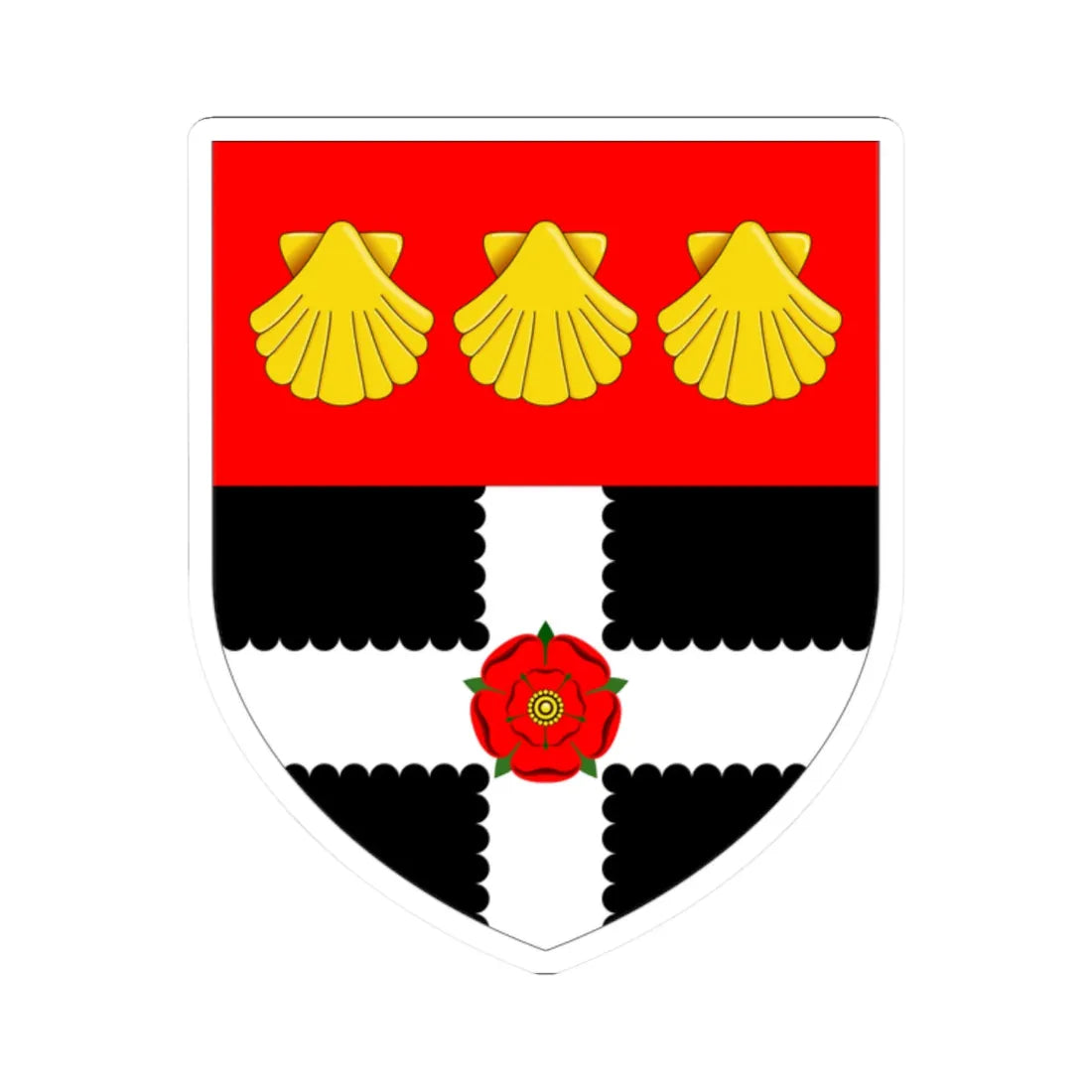 University of Reading arms (United Kingdom) (Coat of Arms) STICKER Vinyl Kiss-Cut Decal 2 Inch White - The Sticker Space