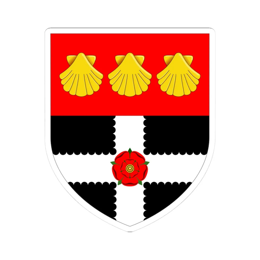 University of Reading arms (United Kingdom) (Coat of Arms) STICKER Vinyl Kiss-Cut Decal 3 Inch White - The Sticker Space