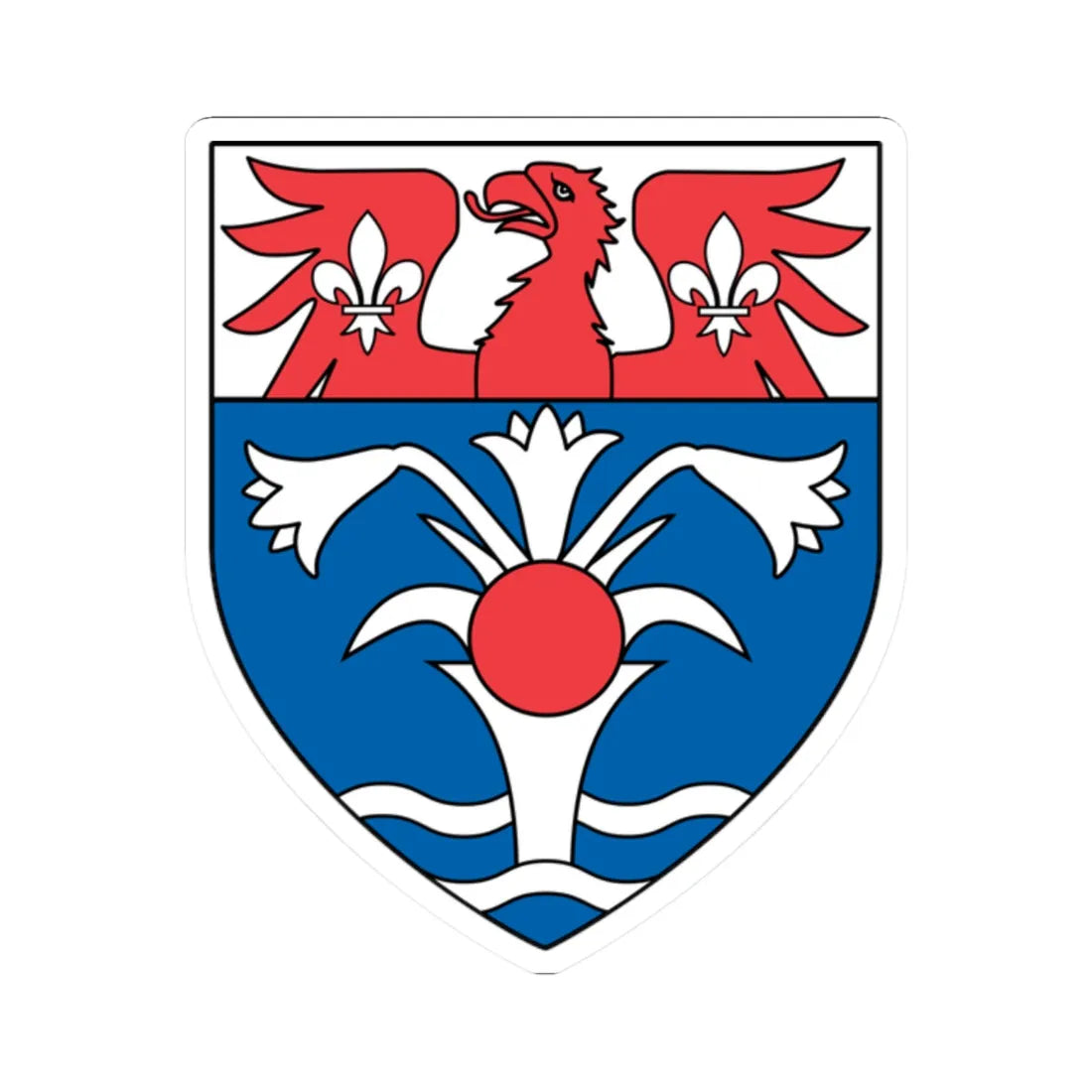 University of Saint Mary of the Lake Mundelein Seminary (United States) (Coat of Arms) STICKER Vinyl Kiss-Cut Decal 2 Inch White - The Sticker Space