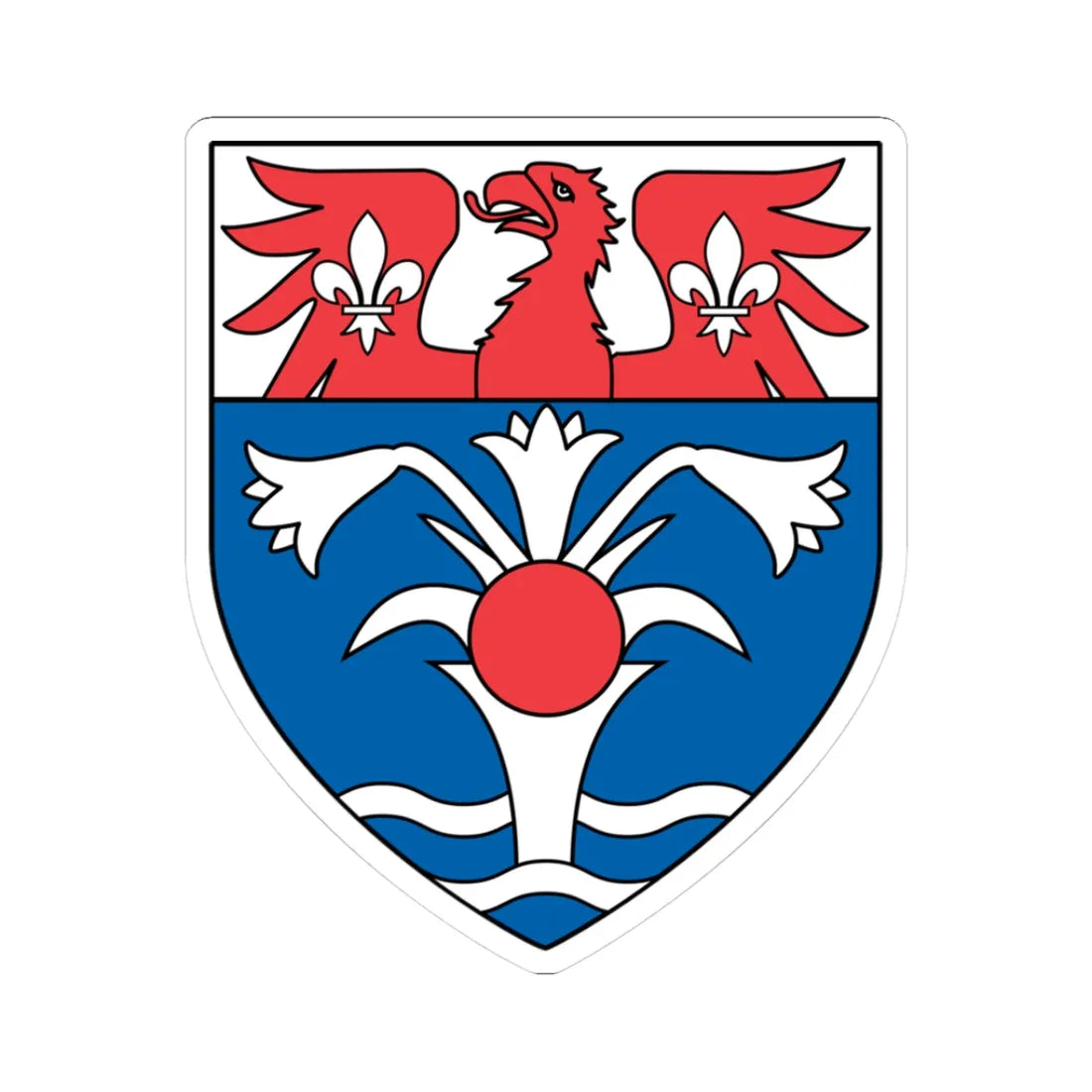 University of Saint Mary of the Lake Mundelein Seminary (United States) (Coat of Arms) STICKER Vinyl Kiss-Cut Decal 3 Inch White - The Sticker Space