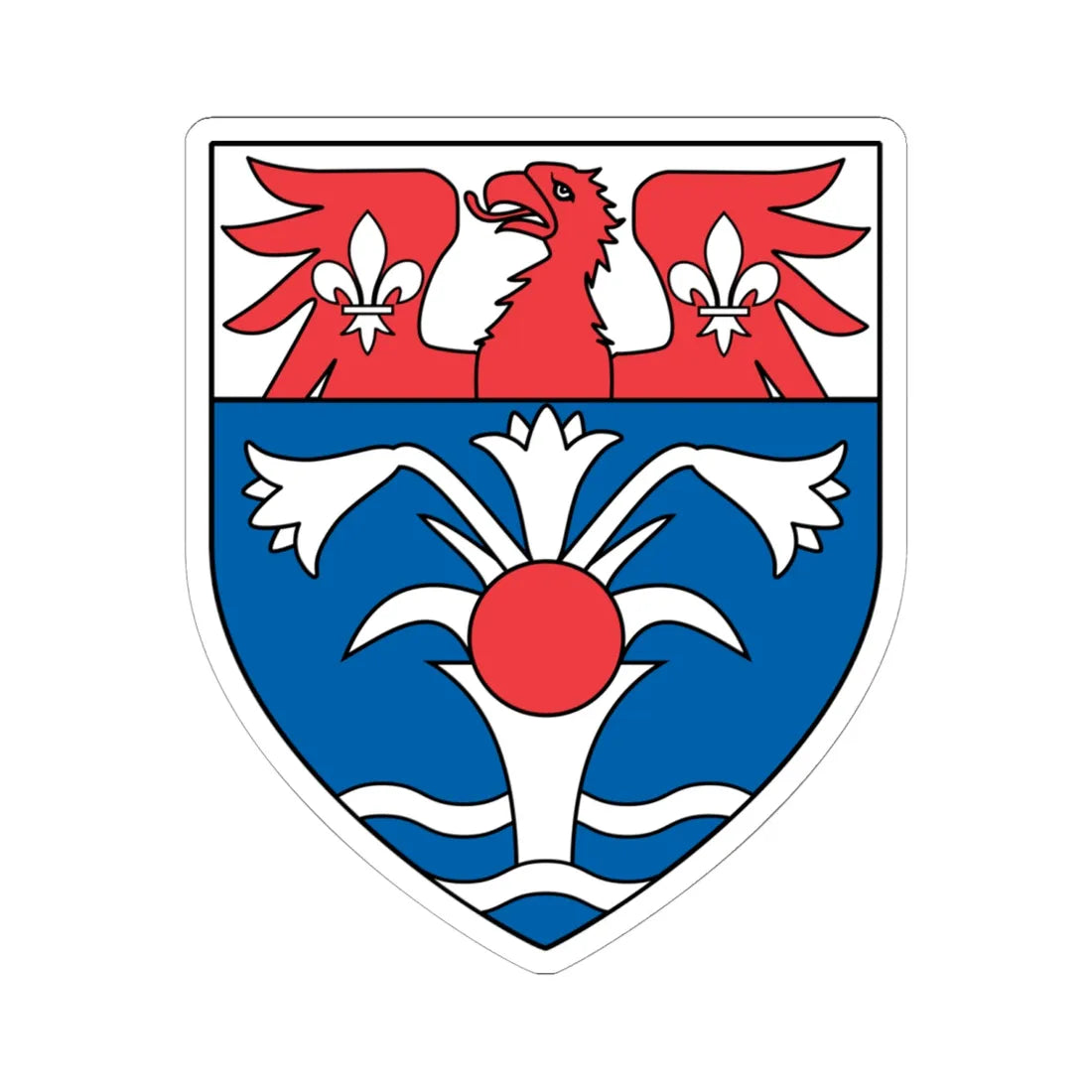 University of Saint Mary of the Lake Mundelein Seminary (United States) (Coat of Arms) STICKER Vinyl Kiss-Cut Decal 6 Inch White - The Sticker Space