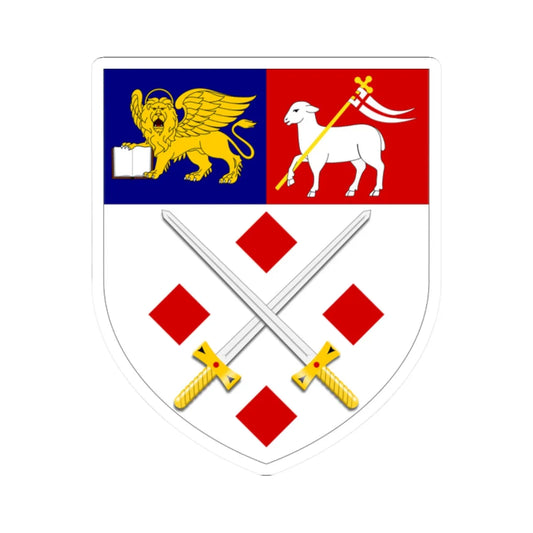 University of St Mark and St John arms (United Kingdom) (Coat of Arms) STICKER Vinyl Kiss-Cut Decal 2 Inch White - The Sticker Space