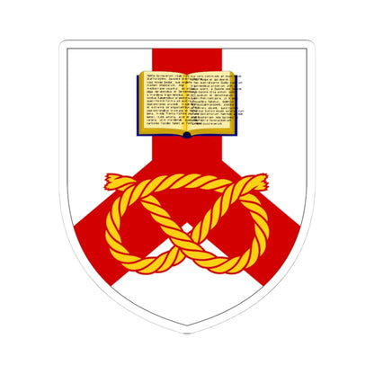 University of Staffordshire arms (United Kingdom) (Coat of Arms) STICKER Vinyl Kiss-Cut Decal 4 Inch White - The Sticker Space
