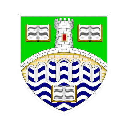 University of Stirling arms (Scotland) (Coat of Arms) STICKER Vinyl Kiss-Cut Decal 2 Inch White - The Sticker Space