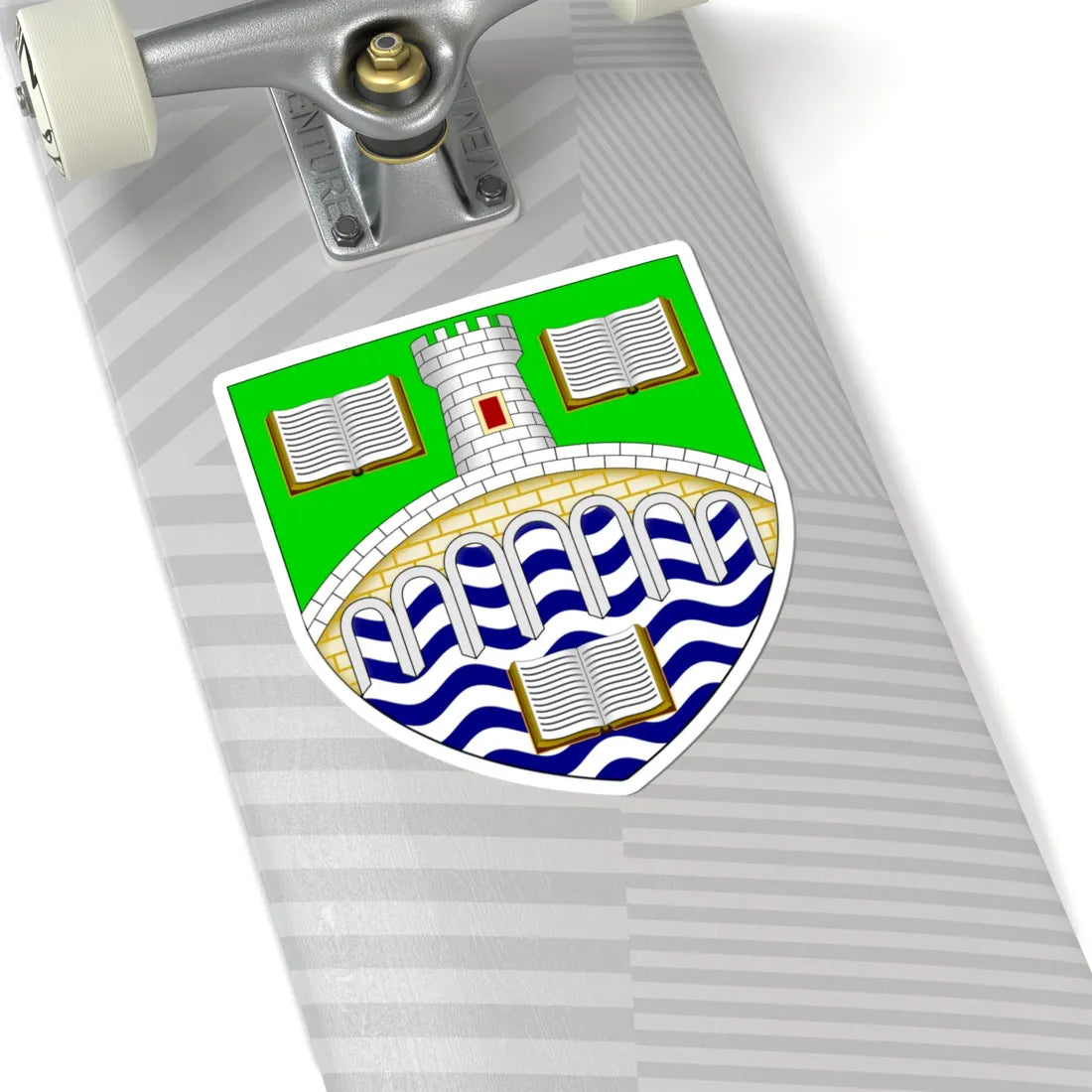 University of Stirling arms (Scotland) (Coat of Arms) STICKER Vinyl Kiss-Cut Decal - The Sticker Space