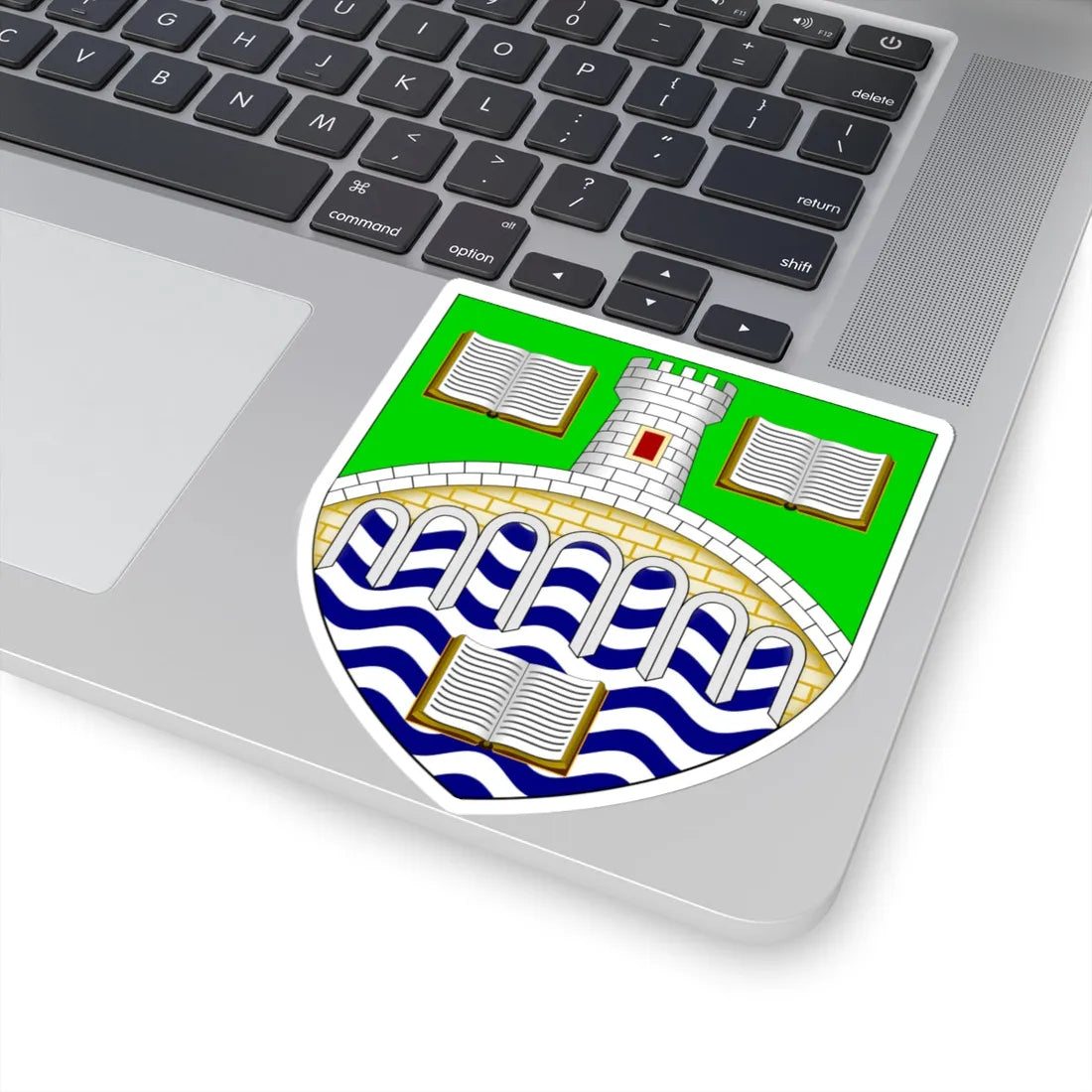University of Stirling arms (Scotland) (Coat of Arms) STICKER Vinyl Kiss-Cut Decal - The Sticker Space