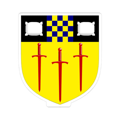 University of Surrey arms (United Kingdom) (Coat of Arms) STICKER Vinyl Kiss-Cut Decal 4 Inch White - The Sticker Space