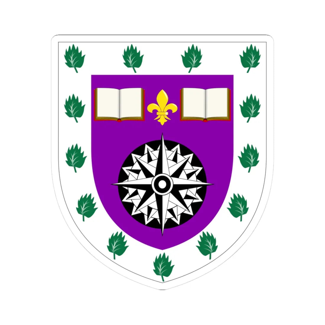 University of the Highlands and Islands arms (Scotland) (Coat of Arms) STICKER Vinyl Kiss-Cut Decal 3 Inch White - The Sticker Space