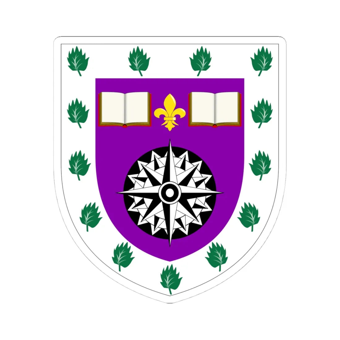 University of the Highlands and Islands arms (Scotland) (Coat of Arms) STICKER Vinyl Kiss-Cut Decal 4 Inch White - The Sticker Space
