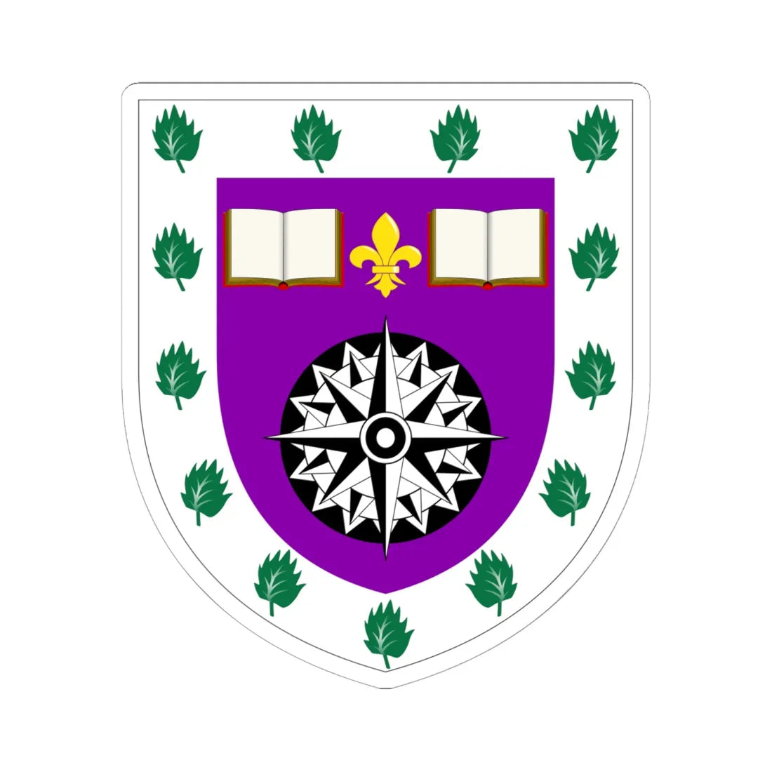 University of the Highlands and Islands arms (Scotland) (Coat of Arms) STICKER Vinyl Kiss-Cut Decal 6 Inch White - The Sticker Space