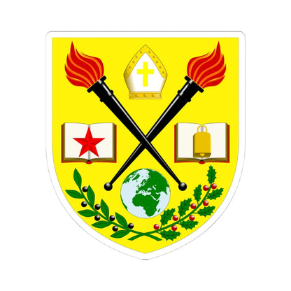 University of the West of Scotland arms (Scotland) (Coat of Arms) STICKER Vinyl Kiss-Cut Decal 4 Inch White - The Sticker Space