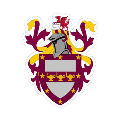 University of Wales (United Kingdom) (Coat of Arms) STICKER Vinyl Kiss-Cut Decal 4 Inch White - The Sticker Space
