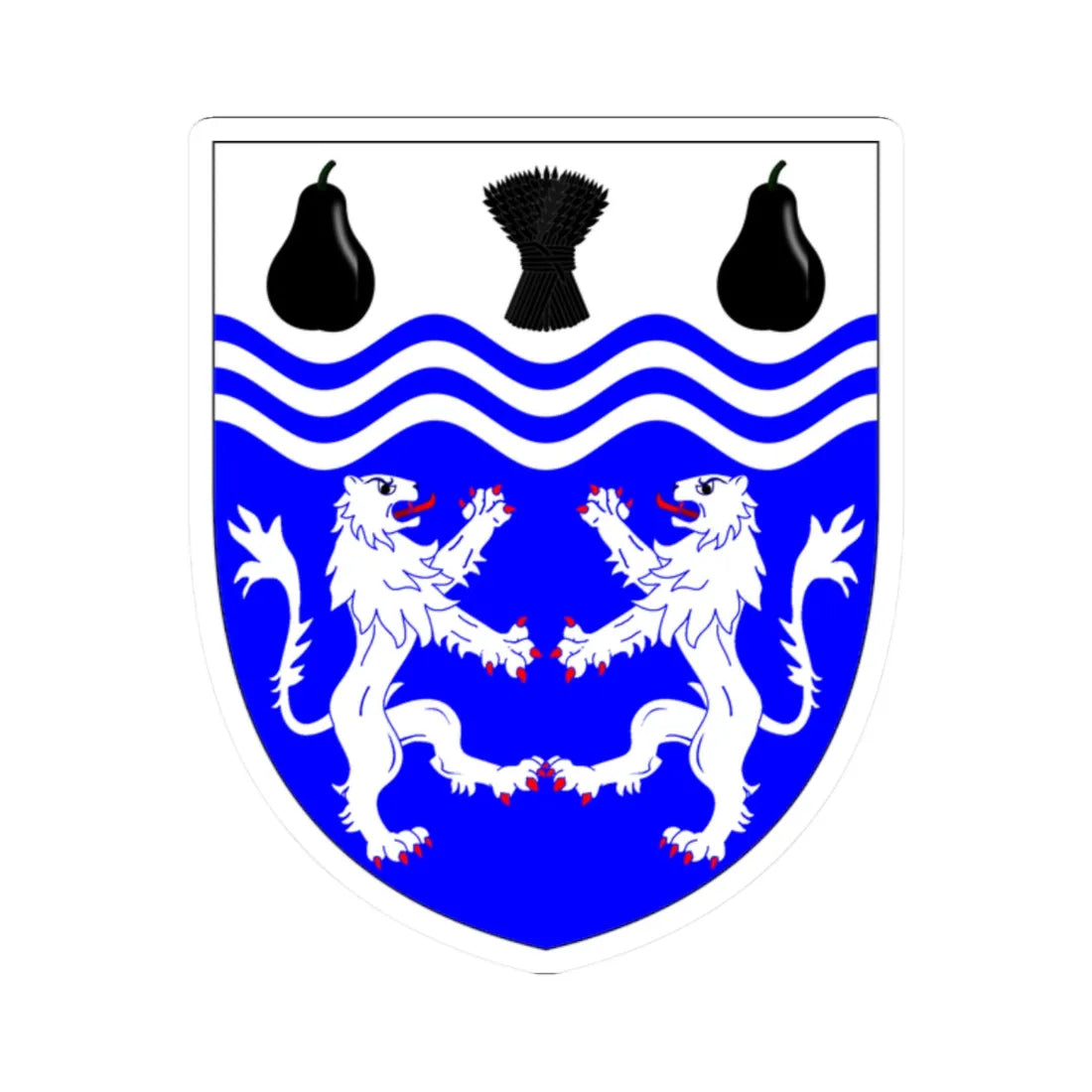 University of Worcester arms (United Kingdom) (Coat of Arms) STICKER Vinyl Kiss-Cut Decal 2 Inch White - The Sticker Space
