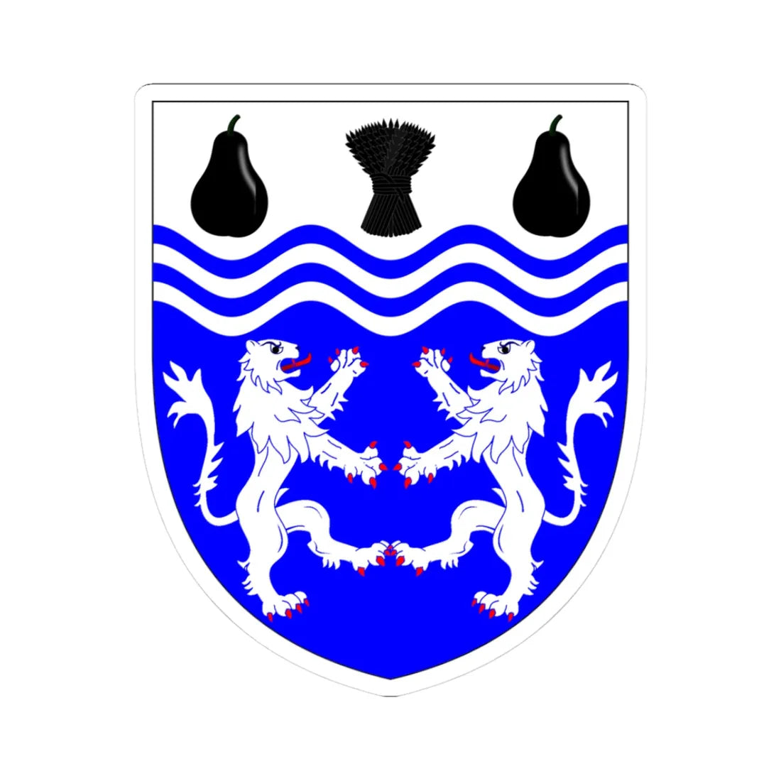 University of Worcester arms (United Kingdom) (Coat of Arms) STICKER Vinyl Kiss-Cut Decal 3 Inch White - The Sticker Space